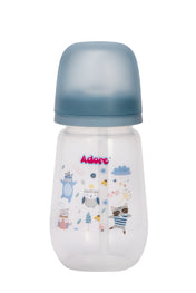 Adore Zeta Wideneck Straw Sipper- Spill Proof- 250ml - Blue