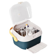 Adore Tornado 2 in 1 Baby Bottle Drying Rack & Storage Box with Lid & Handle - Green