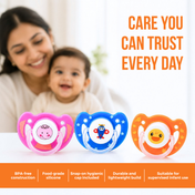Adore Vento Jr - The Orthodontic Vented Pacifier with Multipurpose Storage Case - Orange