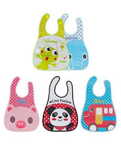 Adore Baby Washable And Reusable Bib (Color & Print May Vary) Pack of - 5
