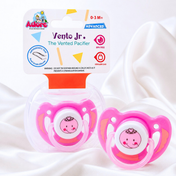 Adore Vento Jr - The Orthodontic Vented Pacifier with Multipurpose Storage Case - Pink