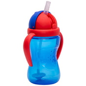 Adore Sippero Sports Straw Sipper with Gravity Ball and Retractable Dust Free Cap- 300ml- Blue