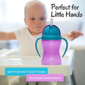 Adore Sippero Sports Straw Sipper with Gravity Ball and Retractable Dust Free Cap- 300ml- Purple