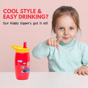 Adore Kiddo Flip to Sip Sports Sipper with Handle- 420ml -Red