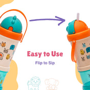 Adore Snacker Jack -The Sip 'n' Snack Bot 'n' Pot with Handle- Beige