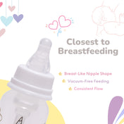 Adore Advanced CONTANGO- The Ventilated Anti-Colic Stem Baby Feeding Bottle- 250ml- White