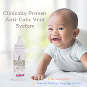 Adore Advanced CONTANGO- The Ventilated Anti-Colic Stem Baby Feeding Bottle- 250ml- White