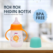 Adore Nok Nok Wide neck Feeding Bottle With Twin Handle 250ml - Orange