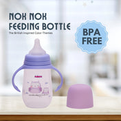 Adore Nok Nok Wide neck Feeding Bottle With Twin Handle 250ml - Purple