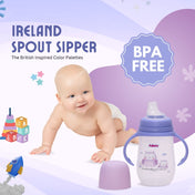 Adore Ireland Wide Neck Soft Spout sipper with Twin Handle-250ml- Purple