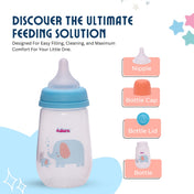 Adore Skoot Sr 2 Stage Wideneck Feeding Bottle - 250 ml - New Blue