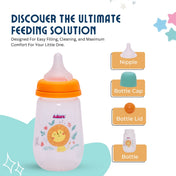 Adore Skoot Sr 2 Stage Wideneck Feeding Bottle - 250 ml - Orange