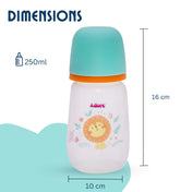 Adore Skoot Sr 2 Stage Wideneck Feeding Bottle - 250 ml - Orange