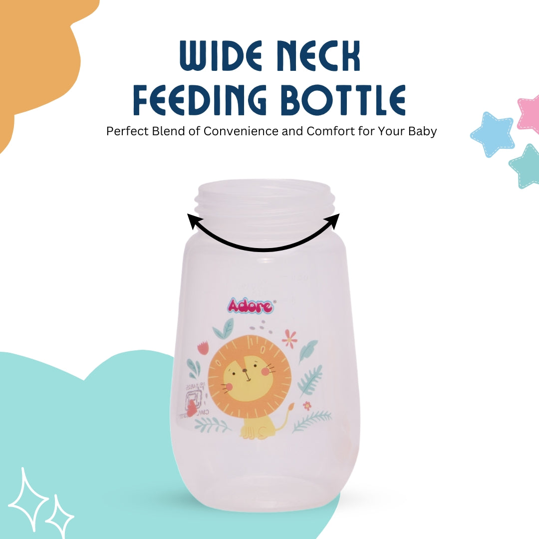 Adore Skoot Sr 2 Stage Wideneck Feeding Bottle - 250 ml - Orange