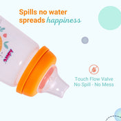 Adore Meta Wideneck Spout Sipper- Spill Proof- 250ml - Orange