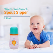 Adore Meta Wideneck Spout Sipper- Spill Proof- 250ml - Orange