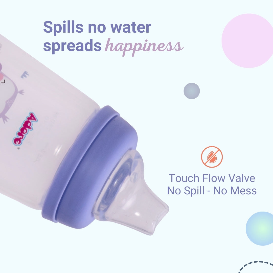 Adore Meta Wideneck Spout Sipper- Spill Proof- 250ml - Purple