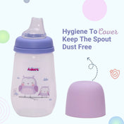 Adore Meta Wideneck Spout Sipper- Spill Proof- 250ml - Purple