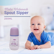 Adore Meta Wideneck Spout Sipper- Spill Proof- 250ml - Purple