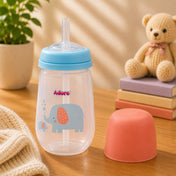 Adore Zeta Wideneck Straw Sipper- Spill Proof- 250ml - New Blue