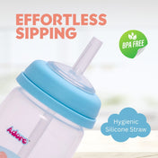 Adore Zeta Wideneck Straw Sipper- Spill Proof- 250ml - New Blue