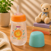 Adore Zeta Wideneck Straw Sipper- Spill Proof- 250ml - Orange