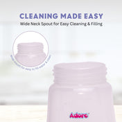 Adore Zeta Wideneck Straw Sipper- Spill Proof- 250ml - Purple