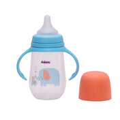 Adore Magnum Opus 4 Stage Wide Neck Feeding Bottle with Twin Handle- New Blue