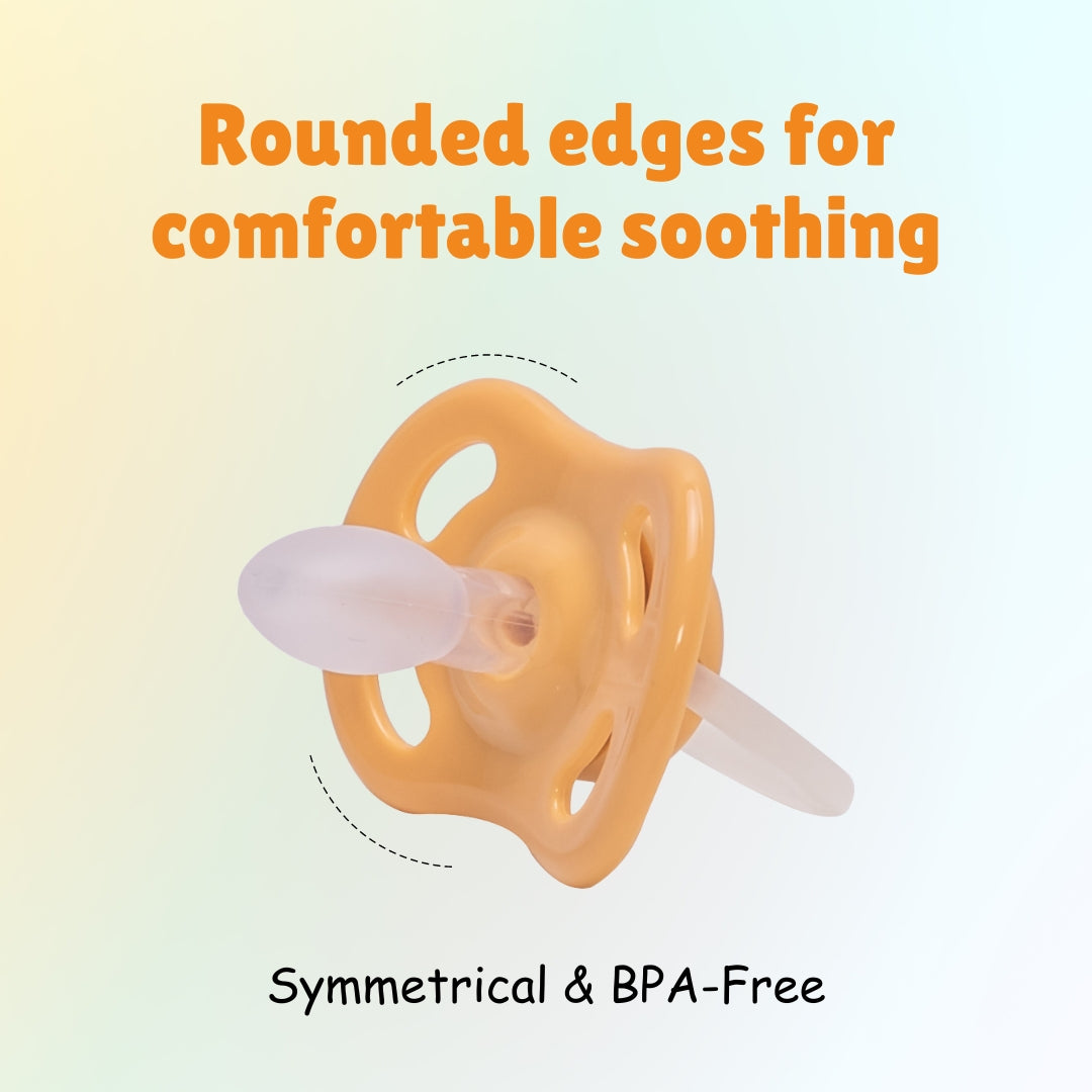 Adore Airo! The Symmetrical Pacifier that Glows in Dark with Storage Case- Beige