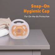 Adore Airo! The Symmetrical Pacifier that Glows in Dark with Storage Case- Beige