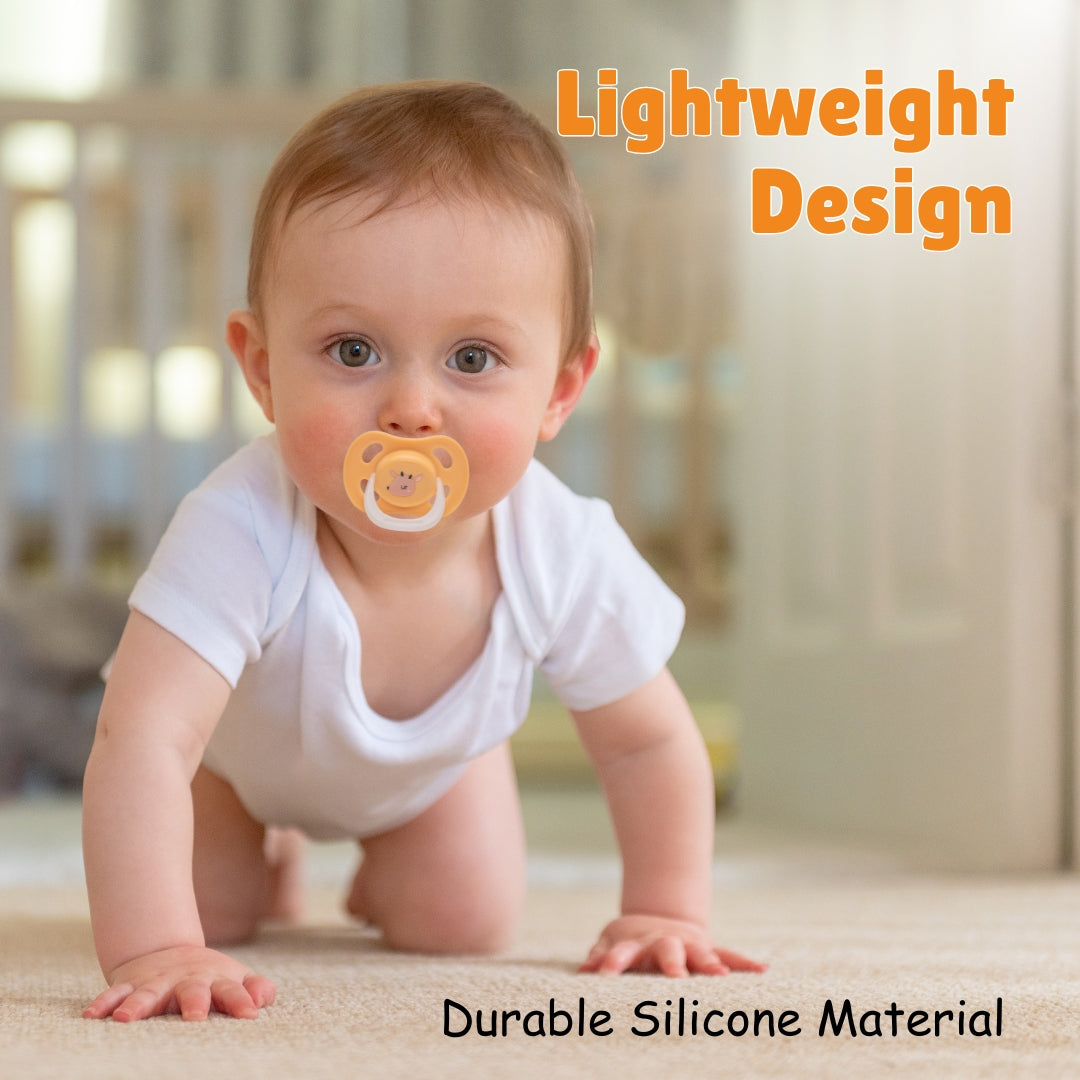 Adore Airo! The Symmetrical Pacifier that Glows in Dark with Storage Case- Beige