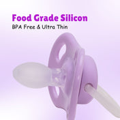 Adore Airo! The Symmetrical Pacifier that Glows in Dark with Storage Case- Purple