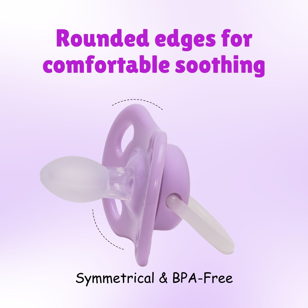 Adore Airo! The Symmetrical Pacifier that Glows in Dark with Storage Case- Purple