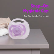Adore Airo! The Symmetrical Pacifier that Glows in Dark with Storage Case- Purple