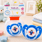 Adore Vento Jr - The Orthodontic Vented Pacifier with Multipurpose Storage Case - Blue