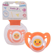 Adore Vento Jr - The Orthodontic Vented Pacifier with Multipurpose Storage Case - Orange
