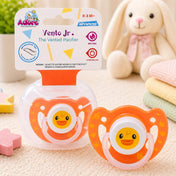 Adore Vento Jr - The Orthodontic Vented Pacifier with Multipurpose Storage Case - Orange