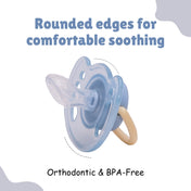 Adore Vento Snr - The Orthodontic Vented Pacifier with Multipurpose Storage Case - Blue