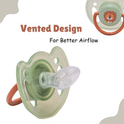 Adore Vento Snr - The Orthodontic Vented Pacifier with Multipurpose Storage Case - Green