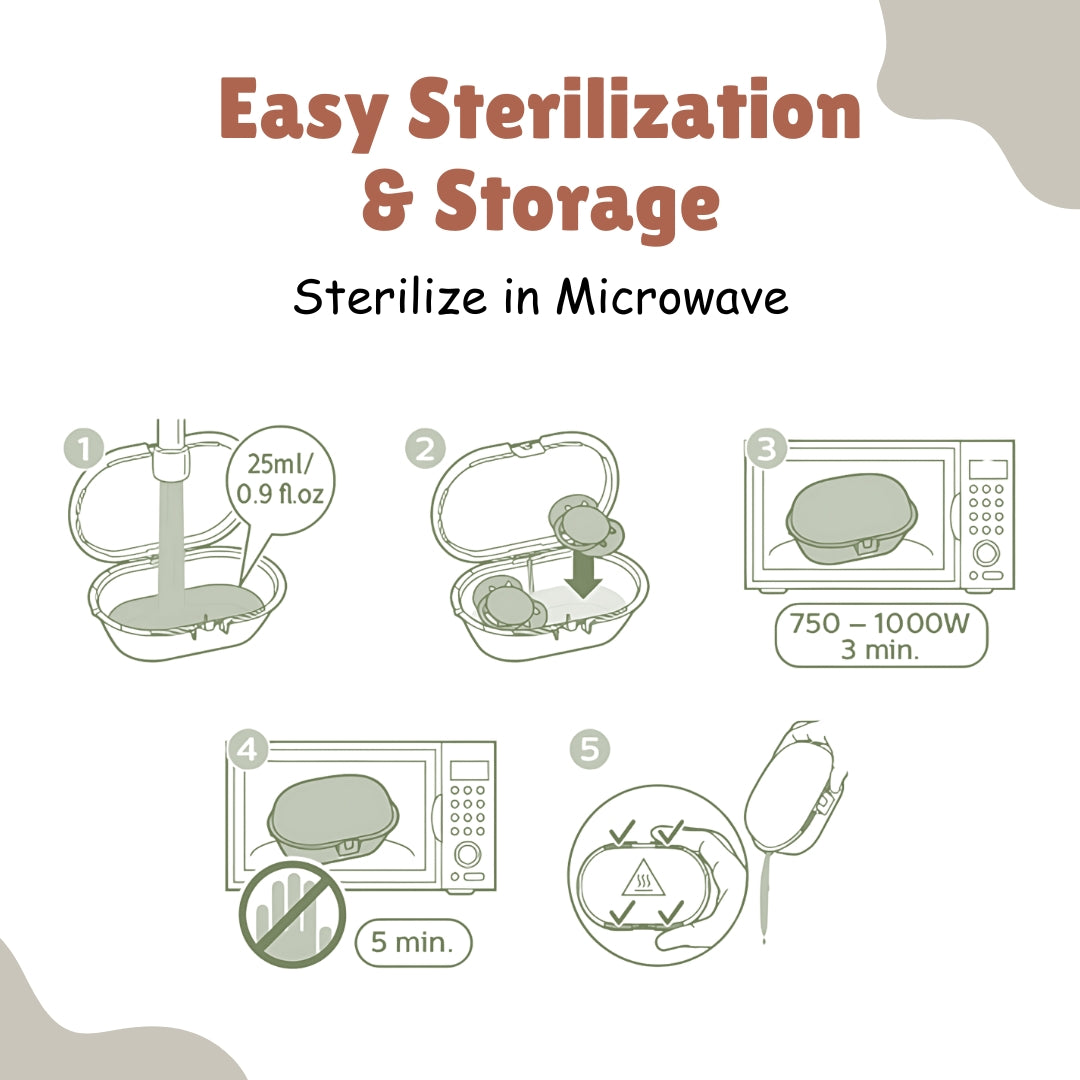 Adore Vento Snr - The Orthodontic Vented Pacifier with Multipurpose Storage Case - Green