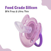 Adore Vento Snr - The Orthodontic Vented Pacifier with Multipurpose Storage Case - Purple