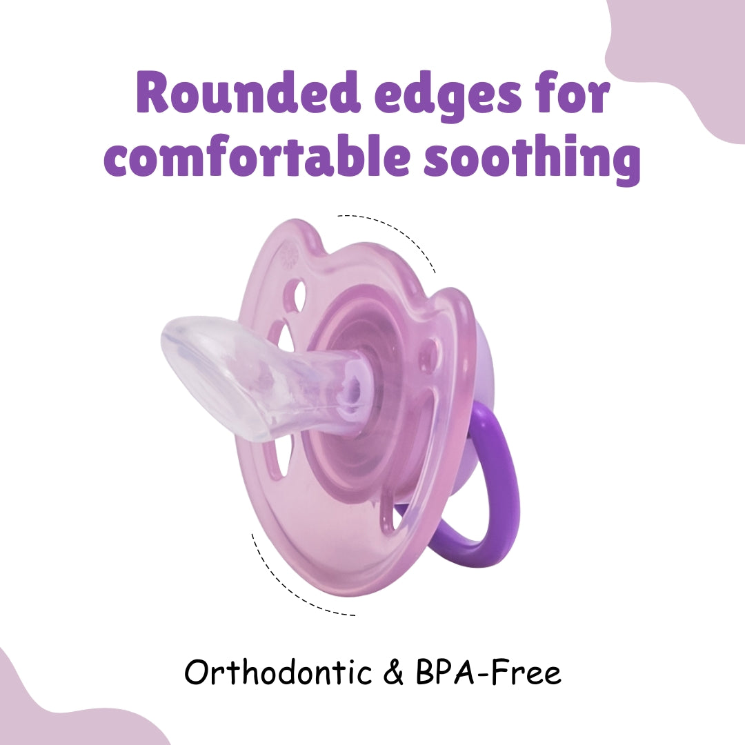 Adore Vento Snr - The Orthodontic Vented Pacifier with Multipurpose Storage Case - Purple