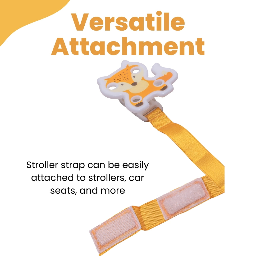 Adore Glitzy - The Animal Theme Pacifier Holder with Velcro- Fox