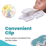 Adore Glitzy - The Animal Theme Pacifier Holder with Velcro- Elephant