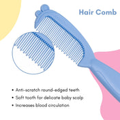 Adore Ted- The Teddy Design Brush and Comb set- Blue