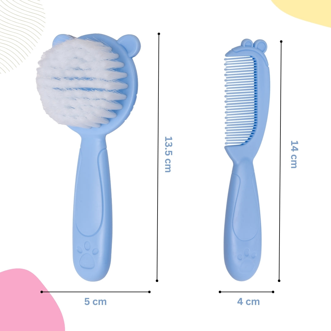 Adore Ted- The Teddy Design Brush and Comb set- Blue