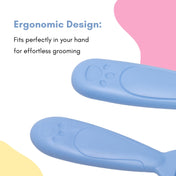 Adore Ted- The Teddy Design Brush and Comb set- Blue