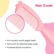 Adore Ted- The Teddy Design Brush and Comb set- Pink