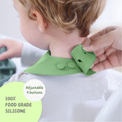 Adore Brillio Silicon Baby Feeding Set- Pack of 5 - Military Green