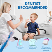 Adore Baby Training Toothbrush With Anti Choking Shield - Blue